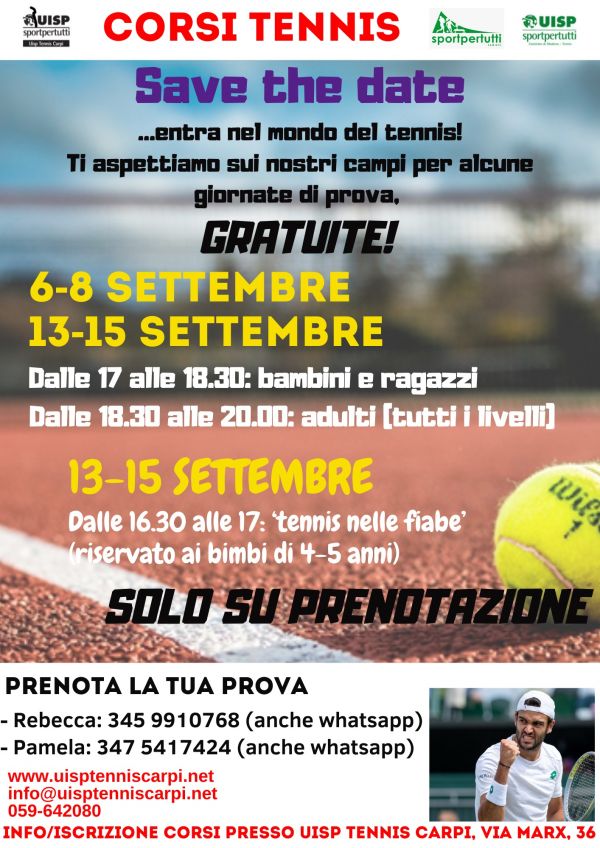 open day tennis carpi